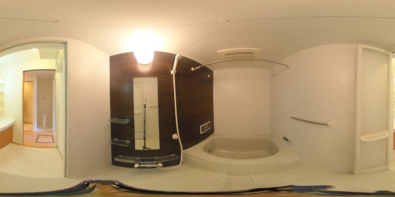 パノラマ画像バスルーム