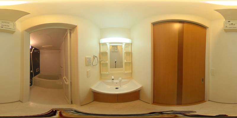 パノラマ画像洗面所