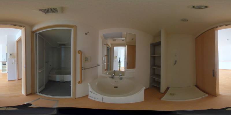 パノラマ画像洗面所