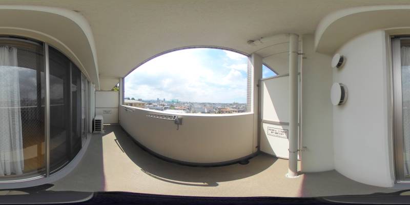パノラマ画像バルコニー