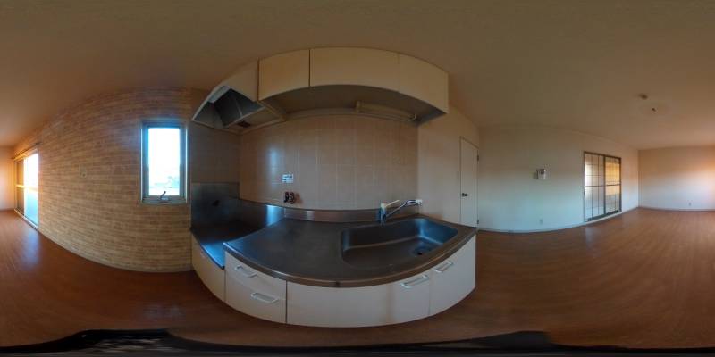 パノラマ画像キッチン