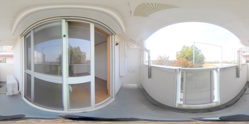 パノラマ画像バルコニー