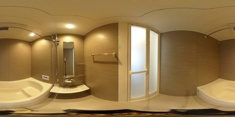 パノラマ画像バスルーム