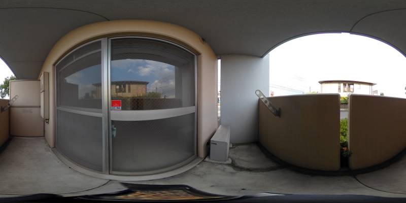 パノラマ画像バルコニー