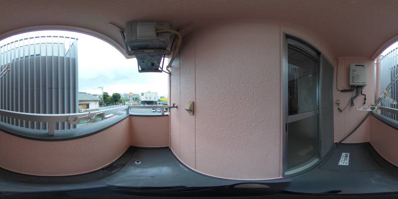 パノラマ画像バルコニー