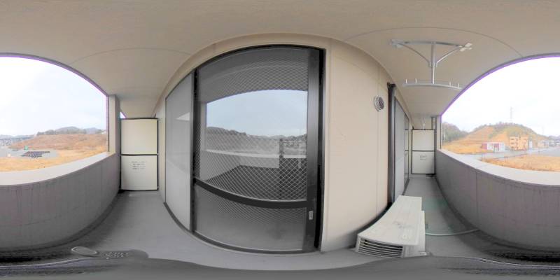 パノラマ画像バルコニー