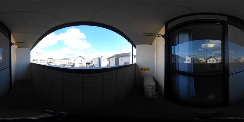 パノラマ画像バルコニー