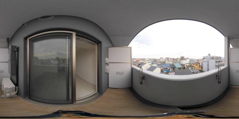 パノラマ画像バルコニー