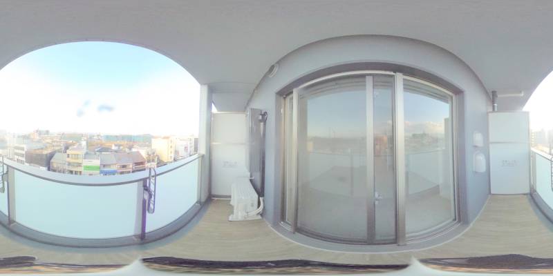 パノラマ画像バルコニー