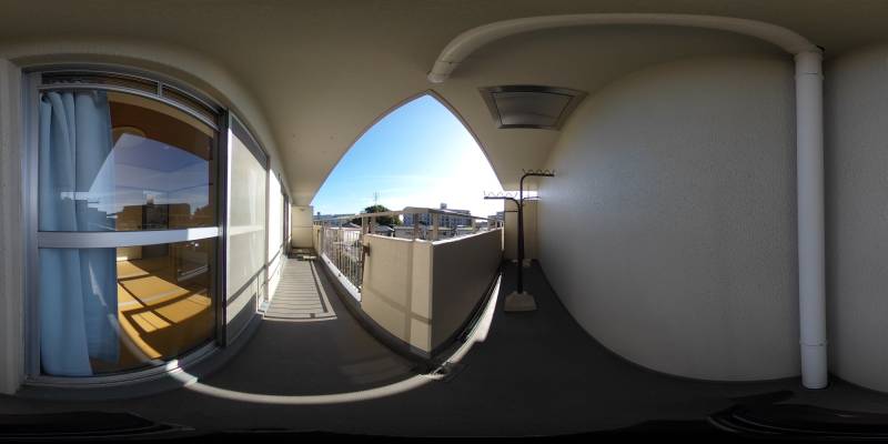 パノラマ画像バルコニー