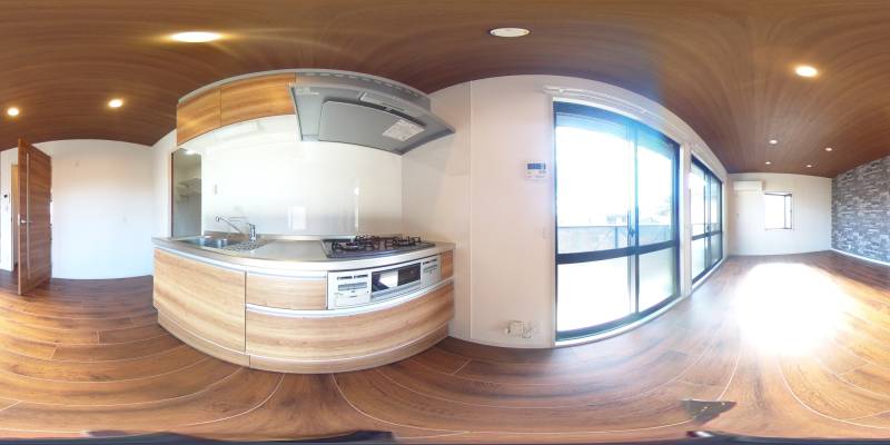 パノラマ画像キッチン