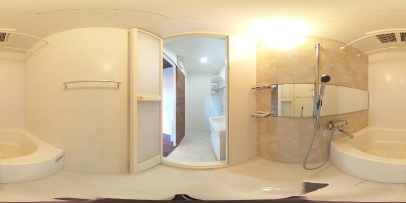 パノラマ画像バスルーム