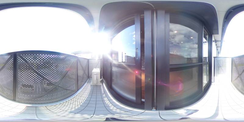 パノラマ画像バルコニー