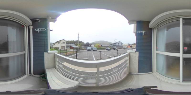 パノラマ画像バルコニー