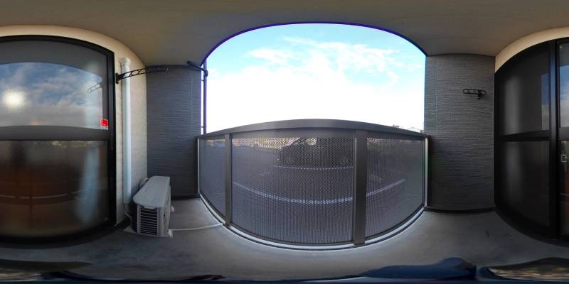 パノラマ画像バルコニー