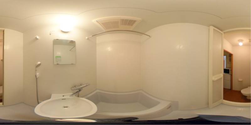 パノラマ画像バスルーム