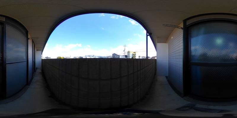 パノラマ画像バルコニー