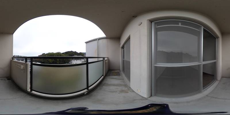 パノラマ画像バルコニー