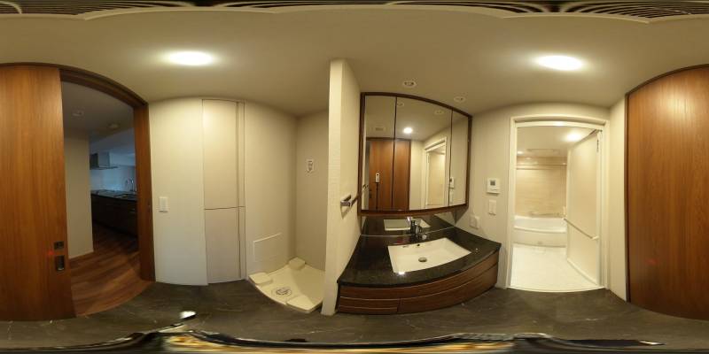 パノラマ画像洗面所