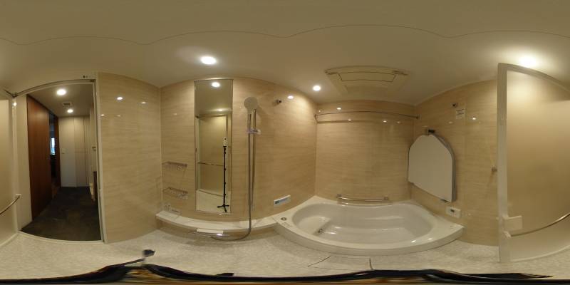 パノラマ画像バスルーム