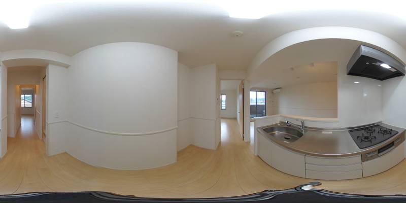 パノラマ画像キッチン