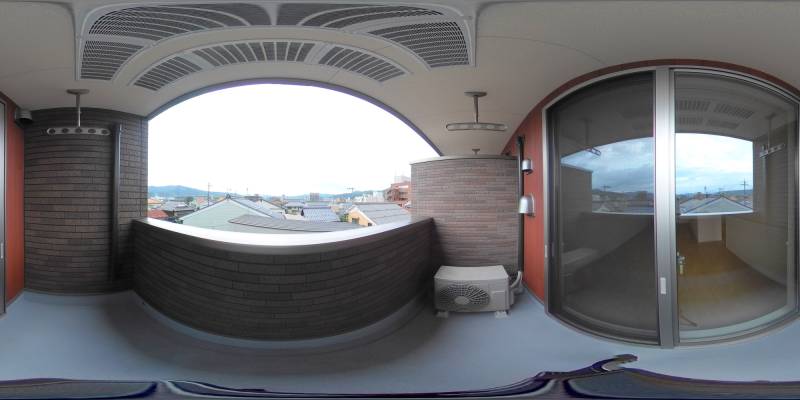 パノラマ画像バルコニー