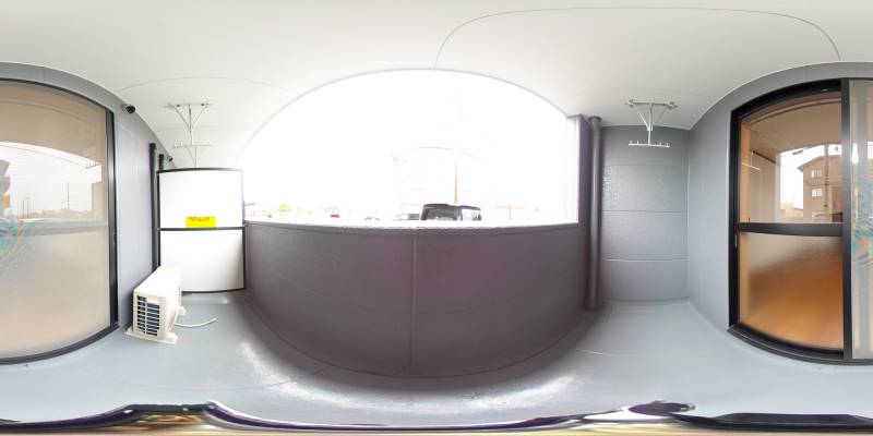 パノラマ画像バルコニー