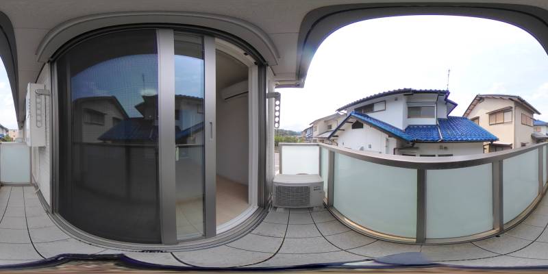 パノラマ画像バルコニー