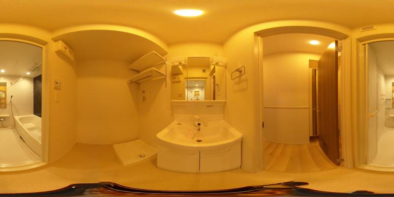 パノラマ画像洗面所