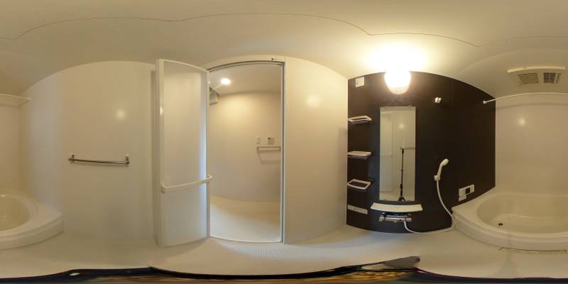 パノラマ画像バスルーム