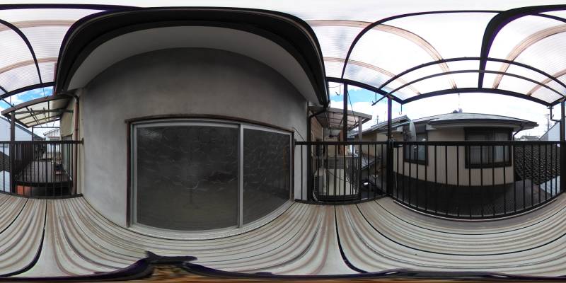 パノラマ画像バルコニー