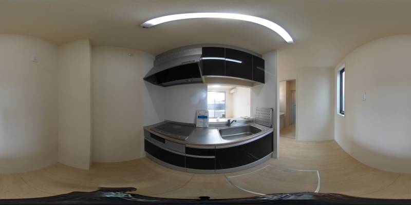 パノラマ画像キッチン