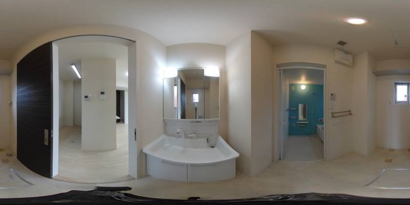 パノラマ画像洗面所