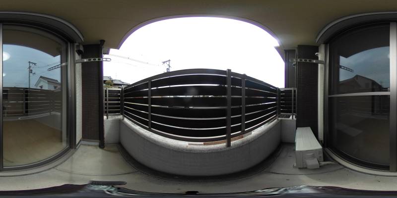 パノラマ画像バルコニー