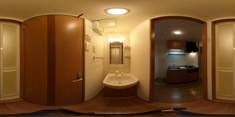 パノラマ画像洗面所