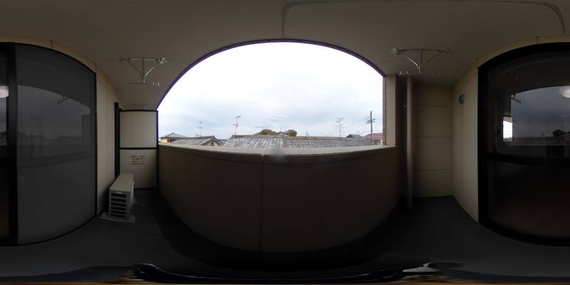 パノラマ画像バルコニー