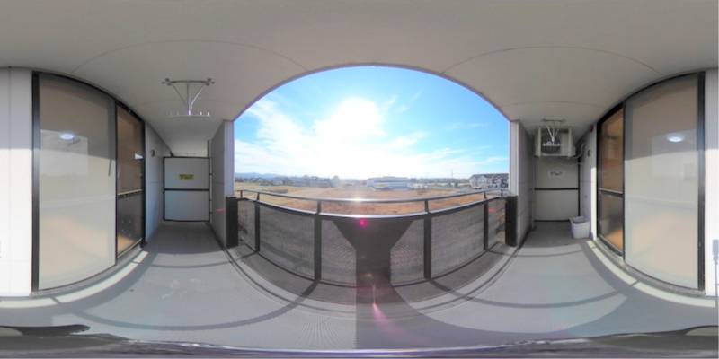 パノラマ画像バルコニー