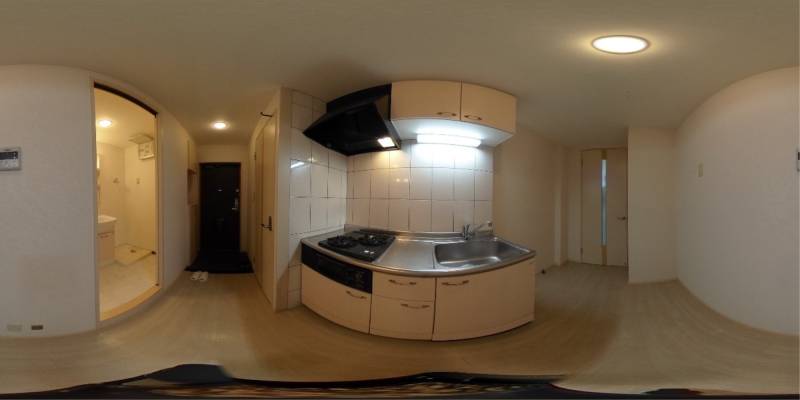 パノラマ画像キッチン