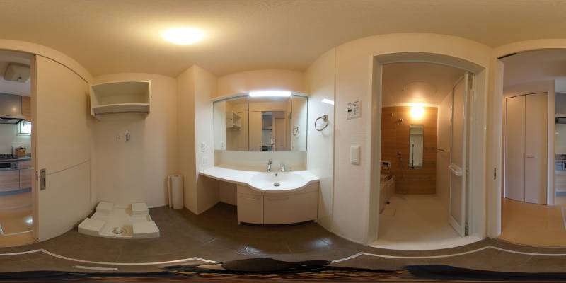 パノラマ画像洗面所