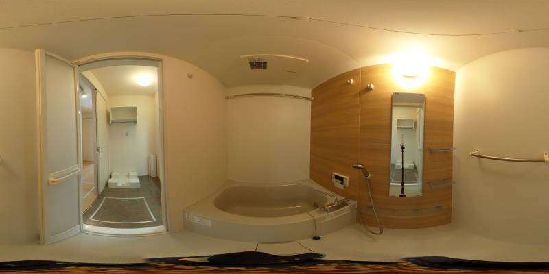 パノラマ画像バスルーム