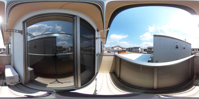 パノラマ画像バルコニー