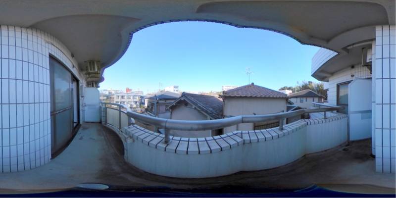 パノラマ画像バルコニー