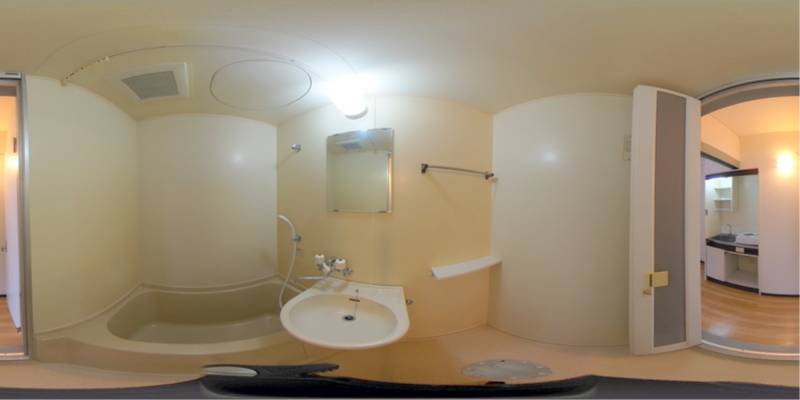 パノラマ画像バスルーム