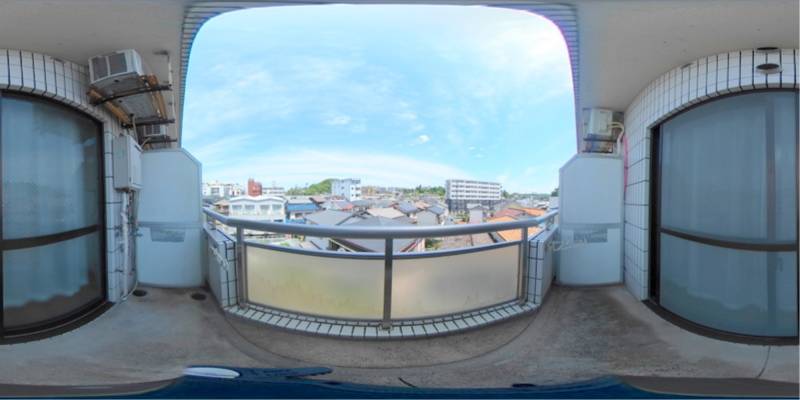 パノラマ画像バルコニー