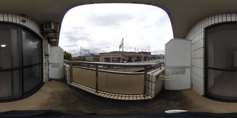 パノラマ画像バルコニー