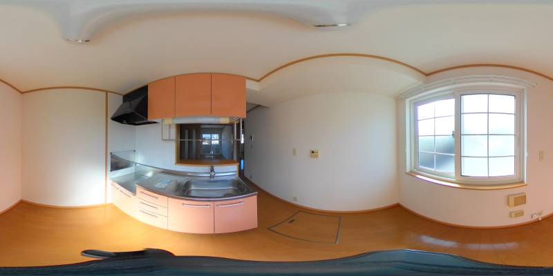 パノラマ画像キッチン