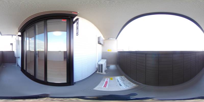 パノラマ画像バルコニー