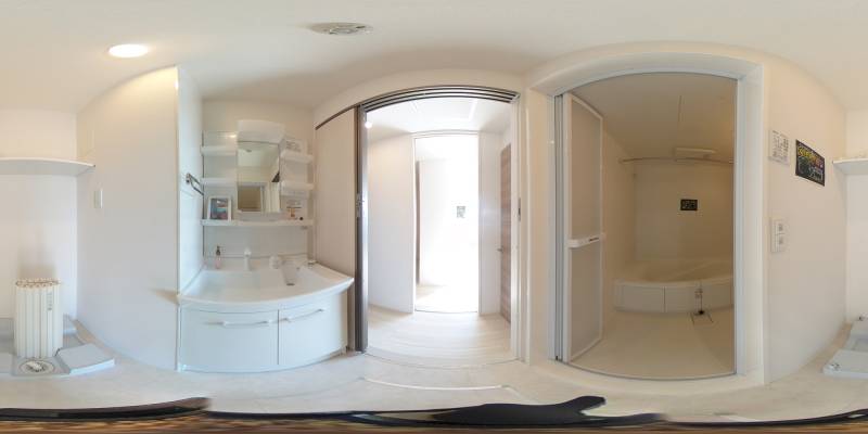 パノラマ画像洗面所