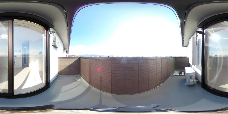 パノラマ画像バルコニー