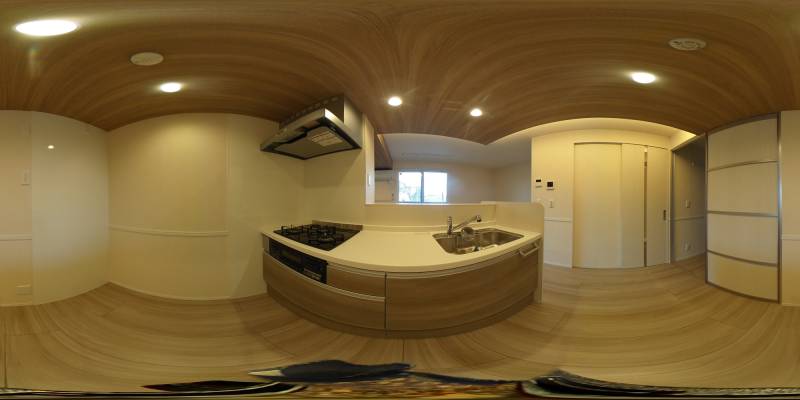 パノラマ画像キッチン